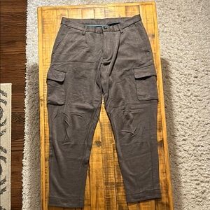 Gray Chinos with Relaxed Fit and Tapered Leg